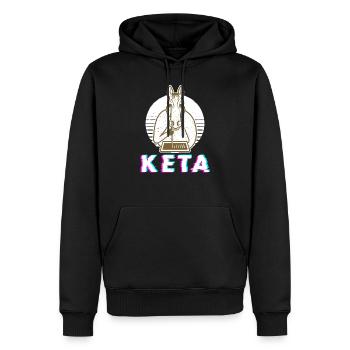 Ketamin Keta Druffi Pferd für Spicker und - Männer Premium Bio Hoodie - Schwarz - Vorne - Nico (187cm)