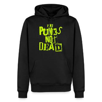 Pop Punks Not Dead - Vintage Grunge - Pop Punk Is - Sweat à capuche Premium bio Homme - noir - Devant - Nico (187cm)