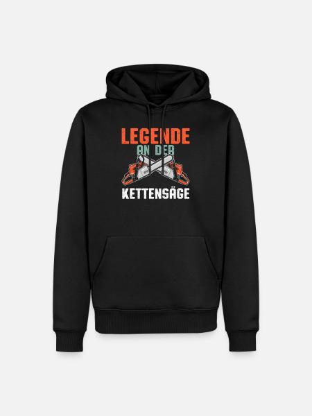 Legend on the chainsaw - Men’s Premium Organic Hoodie - black