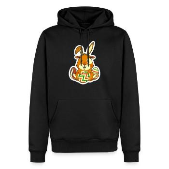 Guinea pig as Easter - Men’s Premium Organic Hoodie - black - Front - Nico (187cm)