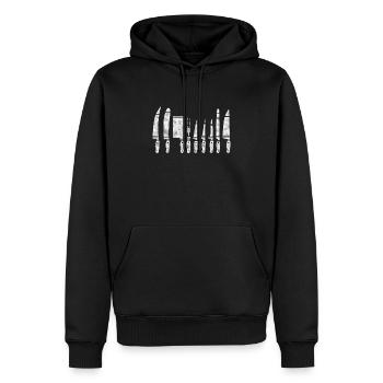 Kochen Koch Küche Köchin Köche Restaurant Messer - Männer Premium Bio Hoodie - Schwarz - Vorne - Nico (187cm)