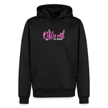 Adolescente Official Ado 13 ans anniversaire - Sweat à capuche Premium bio Homme - noir - Devant - Nico (187cm)