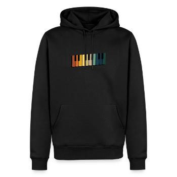 Piano Instrument à clavier Piano piano piano - Sweat à capuche Premium bio Homme - noir - Devant - Nico (187cm)