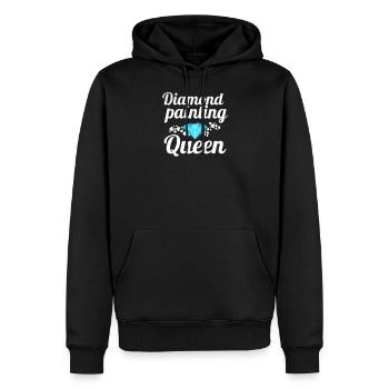 Diamant peinture diamant peintre | Diamond Painting - Sweat à capuche Premium bio Homme - noir - Devant - Nico (187cm)
