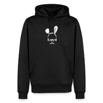 Ostern Lustig Familie Osterhase Damen Herren - Männer Premium Bio Hoodie - Schwarz - Vorne - Nico (187cm)