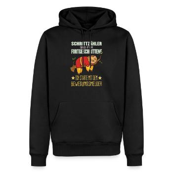 Schrittzähler Faultier Anti Laufen Faulpelz - Männer Premium Bio Hoodie - Schwarz - Vorne - Nico (187cm)