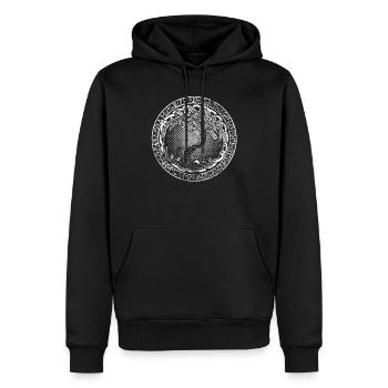 yggdrassil Tree of Life Vikings Valhalla Geschenk - Männer Premium Bio Hoodie - Schwarz - Vorne - Nico (187cm)