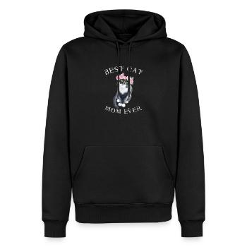 Muttertag Katzen Mutter Mom Mama Cat Mom - Männer Premium Bio Hoodie - Schwarz - Vorne - Nico (187cm)