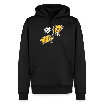 Jeu de mots de photographie drôle - Sweat à capuche Premium bio Homme - noir - Devant - Nico (187cm)