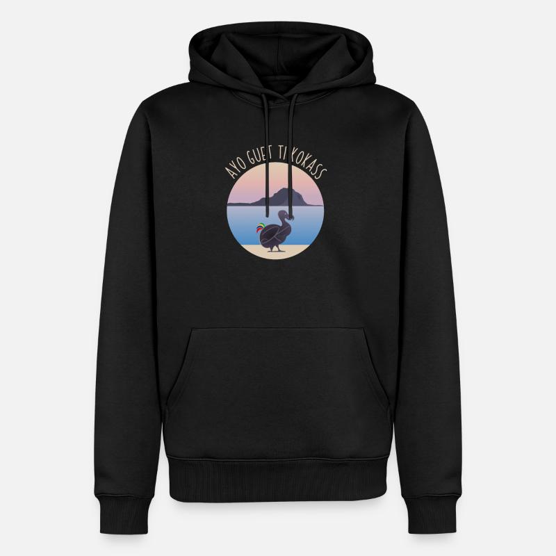 Ayo guet ti kokass - Männer Premium Bio Hoodie - Schwarz