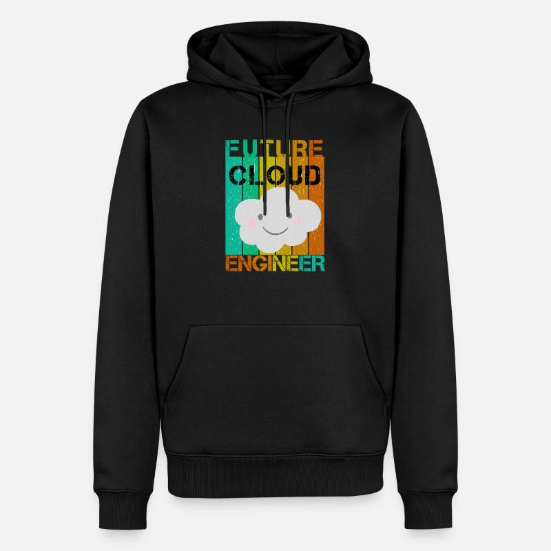 FUTUR INGÉNIEUR CLOUD - Sweat à capuche Premium bio Homme - noir