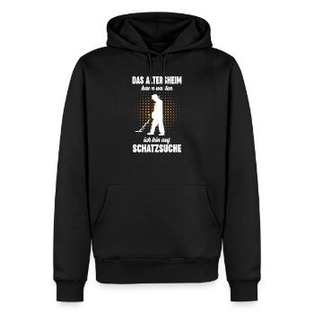 Sondler Sondeln Sondengänger Metalldetektor - Männer Premium Bio Hoodie - Schwarz - Vorne - Nico (187cm)