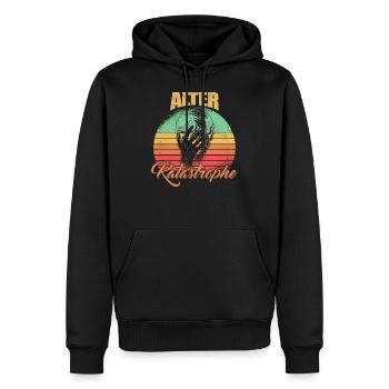 Alter Katastrophe Baustelle Vatertag Geschenk - Männer Premium Bio Hoodie - Schwarz - Vorne - Nico (187cm)