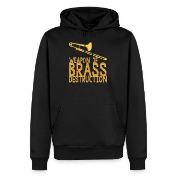 Weapon Of Brass Destruction Trombone Player - Männer Premium Bio Hoodie - Schwarz - Vorne - Nico (187cm)