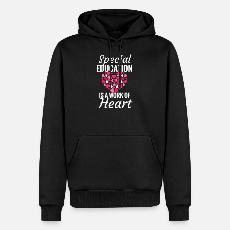 Institut spécial d’enseignement spécial pédagogue - Sweat à capuche Premium bio Homme - noir
