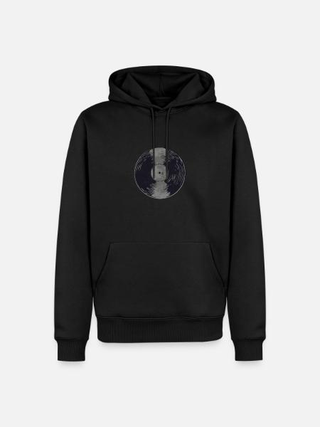 Disques de disques cadeau - Sweat à capuche Premium bio Homme - noir