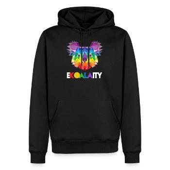 Koala Rainbow Flag Gay Pride - Männer Premium Bio Hoodie - Schwarz - Vorne - Nico (187cm)
