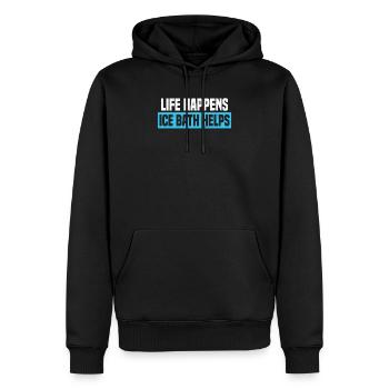 Bain de glace Douches froides En bonne santé nage sur glace Cadeau - Sweat à capuche Premium bio Homme - noir - Devant - Nico (187cm)