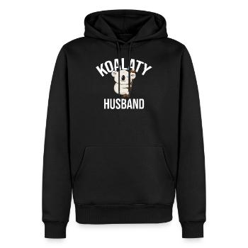 r Australian - Men’s Premium Organic Hoodie - black - Front - Nico (187cm)