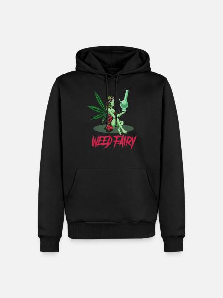 Cannabis Hemp THC 420 - Men’s Premium Organic Hoodie - black