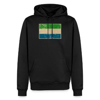 Sierra Leone - Männer Premium Bio Hoodie - Schwarz - Vorne - Nico (187cm)
