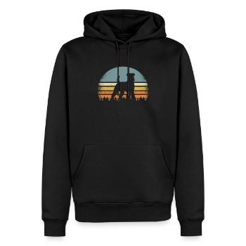 Airedale Terrier - Männer Premium Bio Hoodie - Schwarz - Vorne - Nico (187cm)