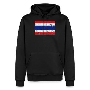 Thailand - Männer Premium Bio Hoodie - Schwarz - Vorne - Nico (187cm)