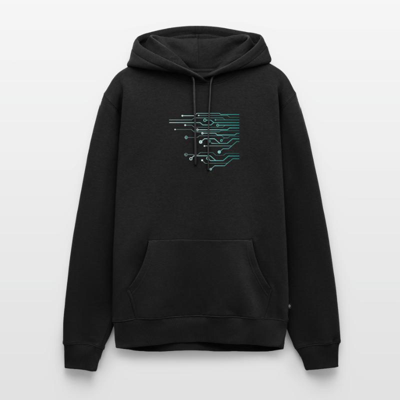 Computer Circuit Engineer Computer Nerd Männer Premium Bio Hoodie