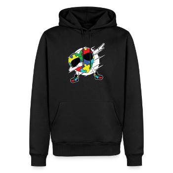 Autismus Autist Asberger Autismus Awareness Puzzle - Männer Premium Bio Hoodie - Schwarz - Vorne - Nico (187cm)