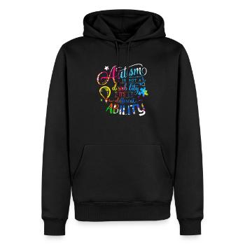 Autisme Autiste Asberger Autisme Awareness Puzzle - Sweat à capuche Premium bio Homme - noir - Devant - Nico (187cm)