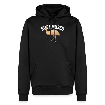Emu Australie Zookeeper non émulsé - Sweat à capuche Premium bio Homme - noir - Devant - Nico (187cm)