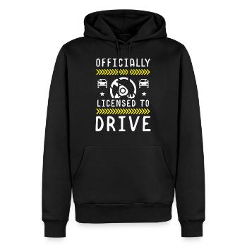 Driving school passed motorists - Men’s Premium Organic Hoodie - black - Front - Nico (187cm)