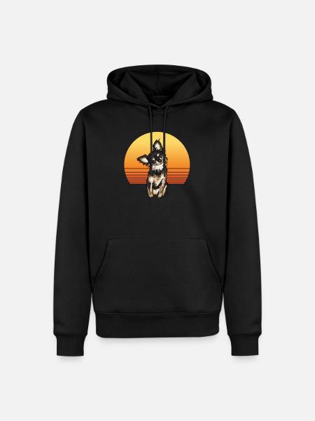 Chihuahua Sun - Männer Premium Bio Hoodie - Schwarz