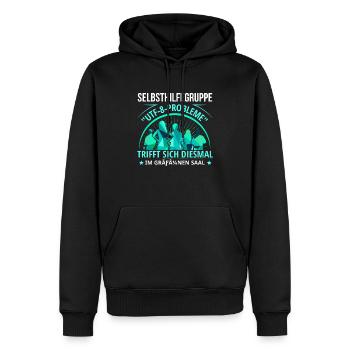 Witziger Spruch für Nerds, Programmierer - Männer Premium Bio Hoodie - Schwarz - Vorne - Nico (187cm)