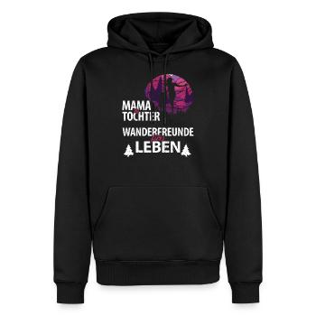 Mama Tochter Wanderfreunde fürs leben Muttertag - Männer Premium Bio Hoodie - Schwarz - Vorne - Nico (187cm)