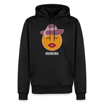 Arancina Sicilian specialità Maglietta - Männer Premium Bio Hoodie - Schwarz - Vorne - Nico (187cm)
