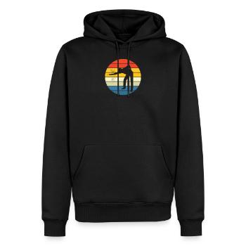 Piscine et snooker Sport Sport De Billard - Sweat à capuche Premium bio Homme - noir - Devant - Nico (187cm)