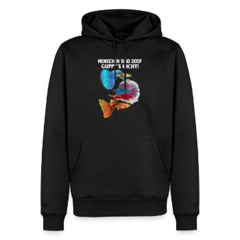Menschen Aquarium Guppy - Männer Premium Bio Hoodie - Schwarz - Vorne - Nico (187cm)