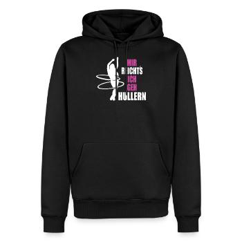 Hulahoop Mir Reichts ich geh Hullern - Männer Premium Bio Hoodie - Schwarz - Vorne - Nico (187cm)