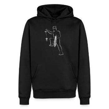 Schornsteinfeger Schlotfeger - Männer Premium Bio Hoodie - Schwarz - Vorne - Nico (187cm)