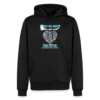 Assistante vétérinaire Drôle vétérinaire - Sweat à capuche Premium bio Homme - noir - Devant - Nico (187cm)