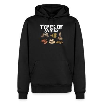 Schlangen - Männer Premium Bio Hoodie - Schwarz - Vorne - Nico (187cm)