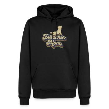 Frenchie Mom Bully Bully Bully bully français - Sweat à capuche Premium bio Homme - noir - Devant - Nico (187cm)