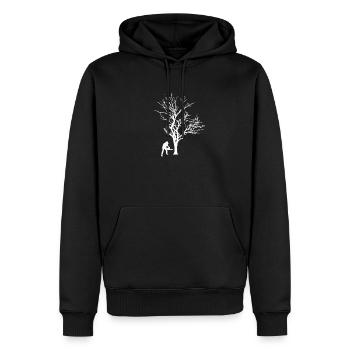 Tronçonneuse bois Tronçonneuse Scie à moteur Forestier forestier - Sweat à capuche Premium bio Homme - noir - Devant - Nico (187cm)