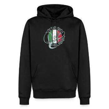 IL Migliore Papa Del Mondo Bester Papa der Welt - Männer Premium Bio Hoodie - Schwarz - Vorne - Nico (187cm)