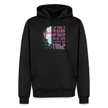 Lehrerin - Männer Premium Bio Hoodie - Schwarz - Vorne - Nico (187cm)