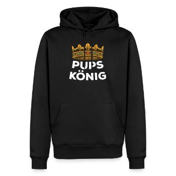 I Love Furzen Lustige Pups Sprüche Furz König - Männer Premium Bio Hoodie - Schwarz - Vorne - Nico (187cm)