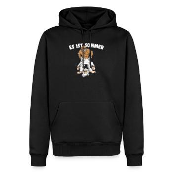 Es Ist Sommer Bigfoot Yeti Party Sasquatch - Männer Premium Bio Hoodie - Schwarz - Vorne - Nico (187cm)