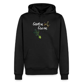 Damen Garten Queen - Männer Premium Bio Hoodie - Schwarz - Vorne - Nico (187cm)