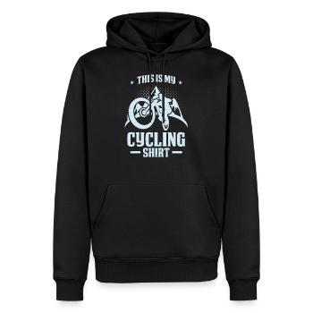 Vélo Vélo Dictament Ebike Mountain Bike Homme - Sweat à capuche Premium bio Homme - noir - Devant - Nico (187cm)